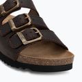 Dámske šľapky Scholl Rio Wedge Ad Med dark brown 7