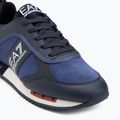 Topánky EA7 Emporio Armani Black & White Suede sky captain / deep cobal / mineral 7