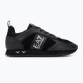 Topánky EA7 Emporio Armani Black & White Suede triple black micropunch 2