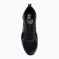 Topánky EA7 Emporio Armani Black & White Suede triple black micropunch 5