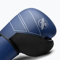 Hayabusa S4 Kožené modré boxerské rukavice 4