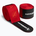Hayabusa Deluxe žakárové boxerské opasky na ruky 450 cm červené