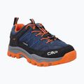 Detská trekkingová obuv CMP Rigel Low Wp b.blue / arancio 8