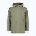 Pánska bunda do dažďa CMP 35Z387 Fix Hood sage