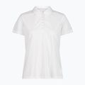 Dámske polo tričko CMP 3T59676 White/Ice polo