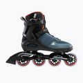 Pánske kolieskové korčule Rollerblade Sirio 80 orion blue/spicy orange 2