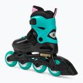 Detské kolieskové korčule Rollerblade Fury black sea/green 3