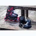 Detské kolieskové korčule s chráničmi Rollerblade Fury Combo Jr black/red 2
