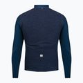 Pánska cyklistická mikina Santini Colore Puro Thermal Jersey tmavomodrá 3W21675RCOLORPURO 2