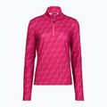 Dámska lyžiarska mikina EA7 Emporio Armani Pure Powerstretch T-Top Half Zip fancy vivacious mono