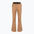 Dámske lyžiarske nohavice EA7 Emporio Armani Pure Softshell Waisted mocha mousse