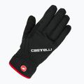 Pánske cyklistické rukavice Castelli Entrata Thermal black 5
