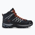 Pánske trekové topánky CMP Rigel Mid grey-orange 3Q12947 2