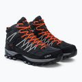 Pánske trekové topánky CMP Rigel Mid grey-orange 3Q12947 4
