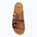 Dámske šľapky Scholl Montery 2 Straps Ad Med cognac 5