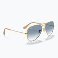 Slnečné okuliare Ray-Ban Aviator Classic arista gold/light blue