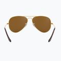 Slnečné okuliare Ray-Ban Aviator Classic arista gold/brown polarized 5
