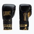 Čierno-zlaté boxerské rukavice Leone Dna GN220