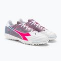 Pánske kopačky Diadora Brasil Elite Veloce GR TFR white/pink fluo/blue fluo 4