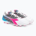 Pánske kopačky Diadora Brasil Elite Veloce GR ITA LPX white/pink fluo/blue fluo 4