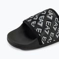 Šľapky EA7 Emporio Armani Water Sports All Over full black/white 7