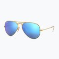 Slnečné okuliare Ray-Ban Aviator Classic matt gold/blue polarized 4