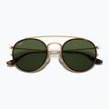 Slnečné okuliare Ray-Ban Round Double Bridge arista gold/green g-15 3