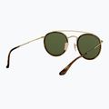 Slnečné okuliare Ray-Ban Round Double Bridge arista gold/green g-15 6