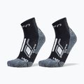 Pánske ponožky UYN Trekking Approach Low Cut 2 pack black/grey