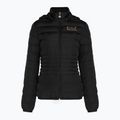 Dámska mikina EA7 Emporio Armani Train Core Lady Eco Down Hoodie black/logo light gold