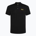 Pánska polokošeľa EA7 Emporio Armani Train Core ID black/gold s logom