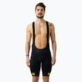 Pánske cyklistické šortky Alé Corsa Bibshort black/yellow L13654018