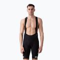 Pánske cyklistické šortky Alé Agonista Plus Bibshort čierno-biele L20150467