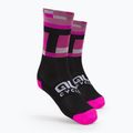 Cyklistické ponožky Alé Match black/pink L22218543