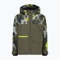 Detská lyžiarska bunda CMP 36W0714P Fix Hood olive/acido