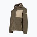 Pánsky zateplený kabát CMP 36K2247 Fix Hood Parka teak mel 3