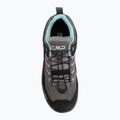 Detské turistické topánky CMP Rigel 2.0 Low Waterproof grey/acquarius/pink fluo 5