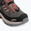 Detské turistické topánky CMP Rigel 2.0 Mid Waterproof grey/brick 7