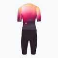 Dámska cyklistická kombinéza Castelli Free Sanremo 3 SS In dark night shade/vivid orange-bright rose 2