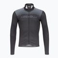 Pánske cyklistické tričko longsleeve Castelli Apice Thermal dark gray/smoky gray/silver gray