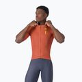 Pánsky cyklistický dres Castelli Drittone Logo paprika/mango mojito