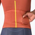 Pánsky cyklistický dres Castelli Drittone Logo paprika/mango mojito 5