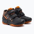 Juniorská obuv Geox New Savage Abx black/dark orange 4