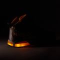 Juniorské topánky Geox Inek black/yellow 8