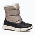 Juniorské snehule Geox Flexyper ABX dark beige/black