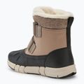 Juniorské snehule Geox Flexyper ABX dark beige/black 3