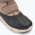 Juniorské snehule Geox Flexyper ABX dark beige/black 7