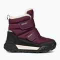 Juniorské snehule Geox Trekkyup ABX burgundy 9
