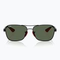 Slnečné okuliare Ray-Ban Rb8336M Scuderia matt black/dark green 6