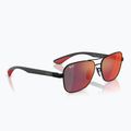 Slnečné okuliare Ray-Ban Rb8336M Scuderia matt black/dark grey mirror blue/red
